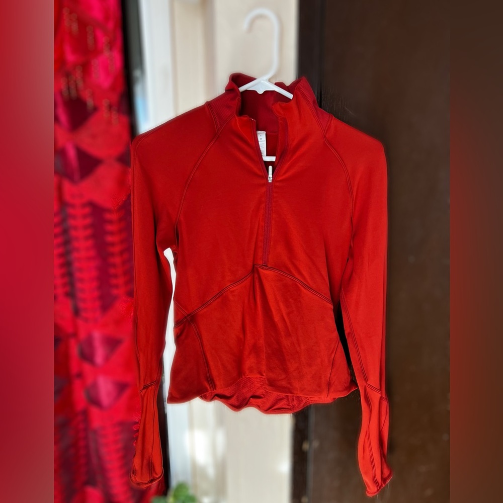 Lululemon Halfzip jacket -orange rulu
